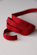 Elastique picots rouge carmin 1,2cm