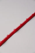 Elastique picots rouge élégant 0,6cm