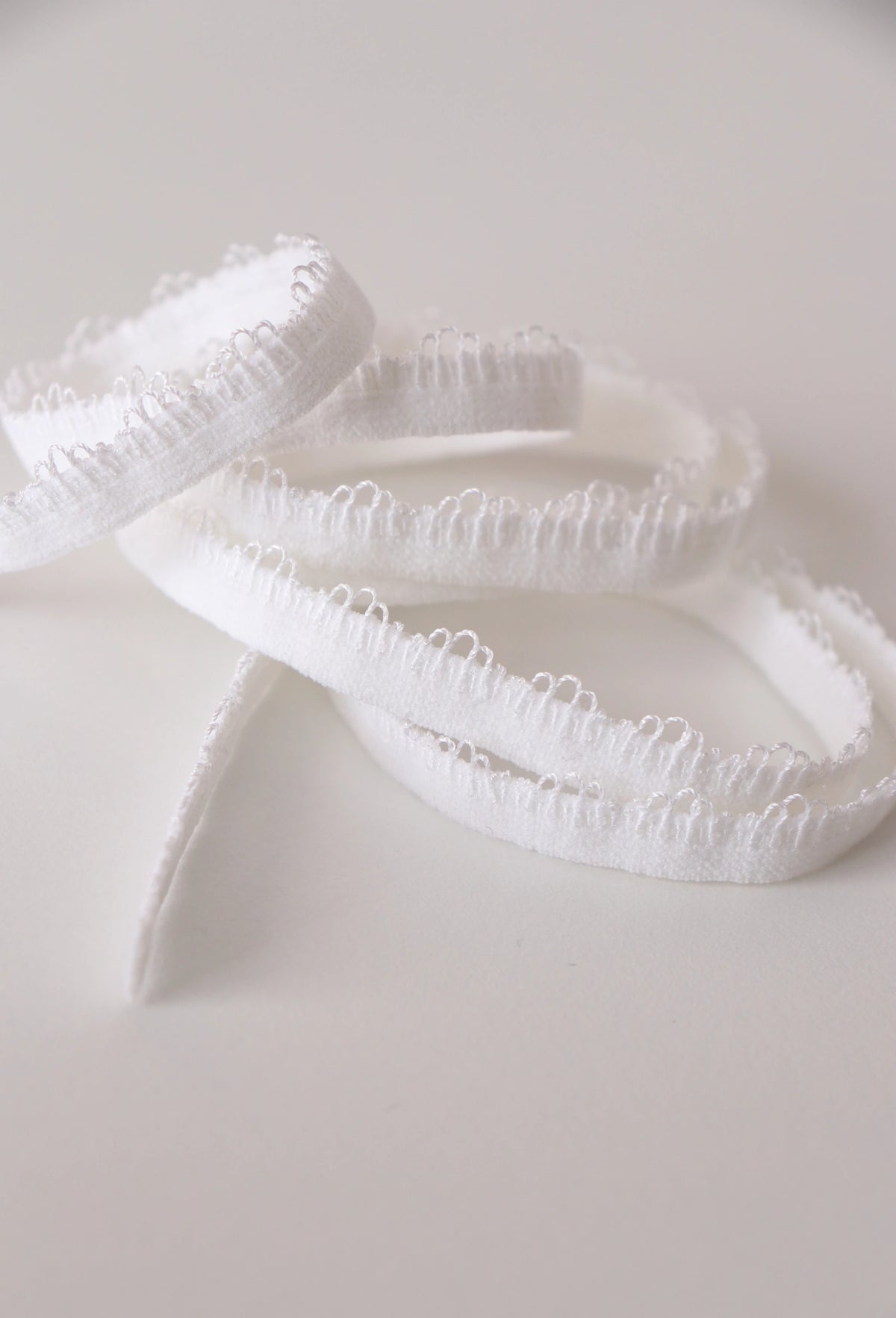 Elastique picots blanc opale 0,8cm